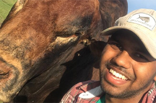 Josh Ghansiam is a farmer and an aspiring doctor.