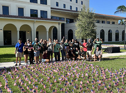 flag planting volunteers