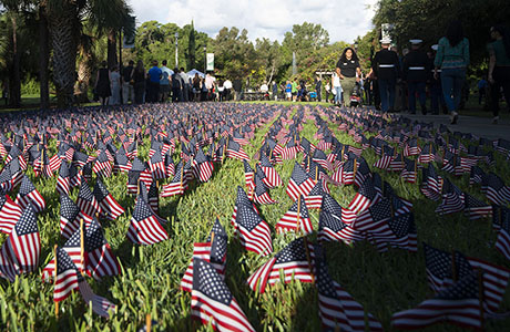 American flags