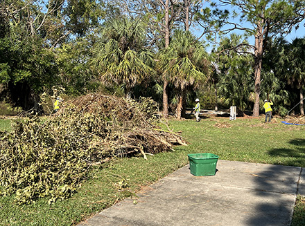 Hurricane Milton damage