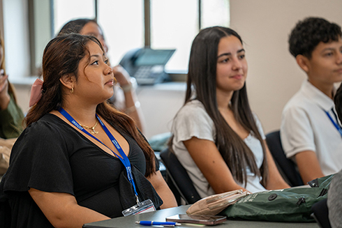 Local high school students visit the Sarasota-Manatee campus