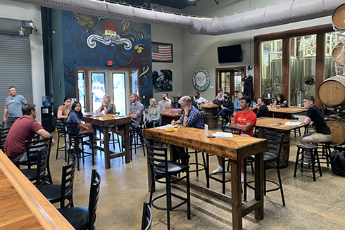 Beer Science students visit Calusa Brewing