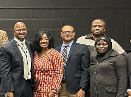 Denise Davis-Cotton and other members of USAID delegation that visited Louisiana school