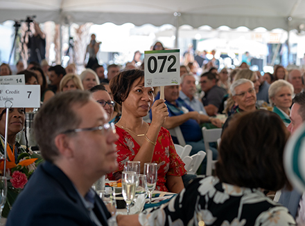 The audience at USF Sarasota-Manatee Brunch on the Bay on March 2, 2025