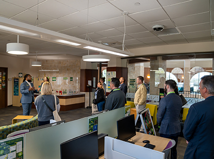 Leadership USF class visits Information Commons at USF Sarasota-Manatee