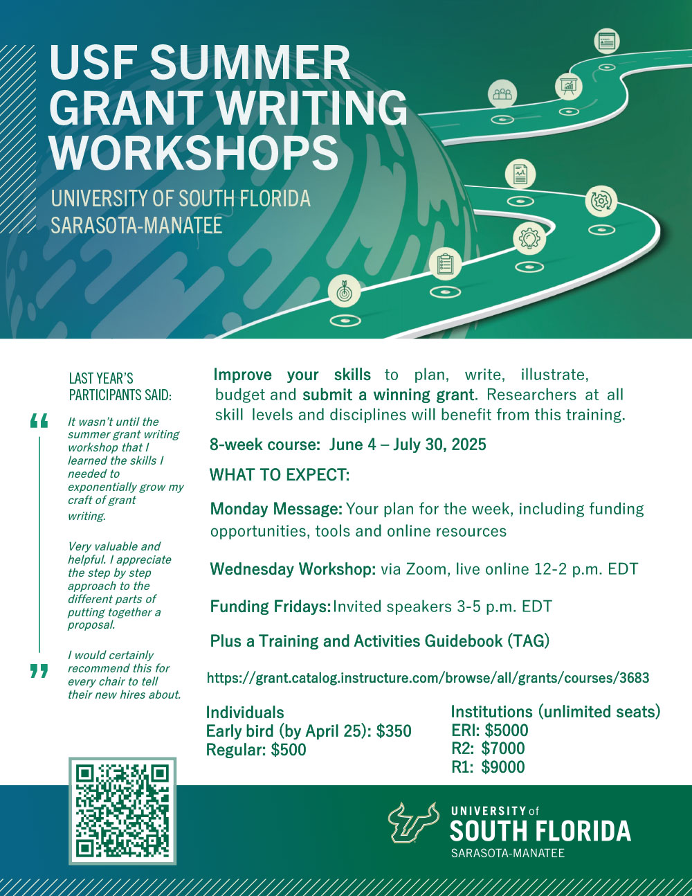 Summer Grant Writing Workshop Flyer