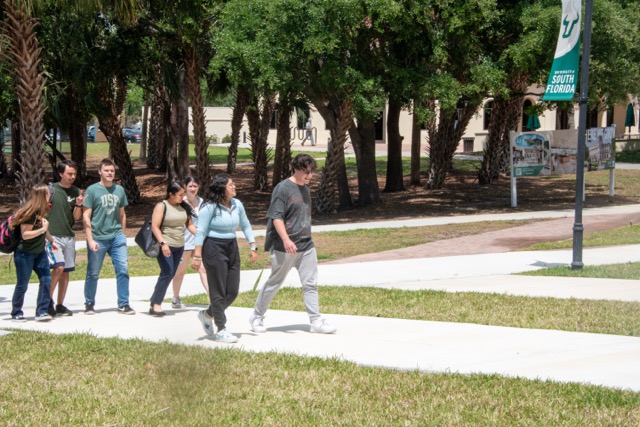 Group of students on the Sarasota-Manatee campus