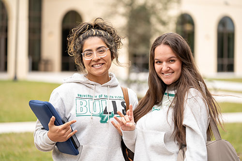 2 USF student on the Sarasota-Manatee campus